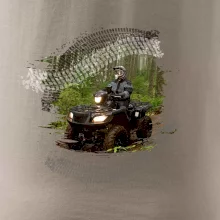 ATV štvorkolka v lese ATV štvorkolka v lese