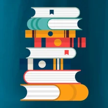Knihy flat design Knihy flat design