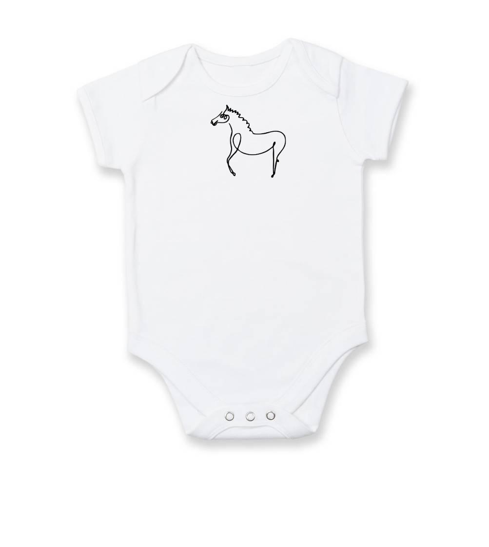 Kôň kreslený - Dojčenské body