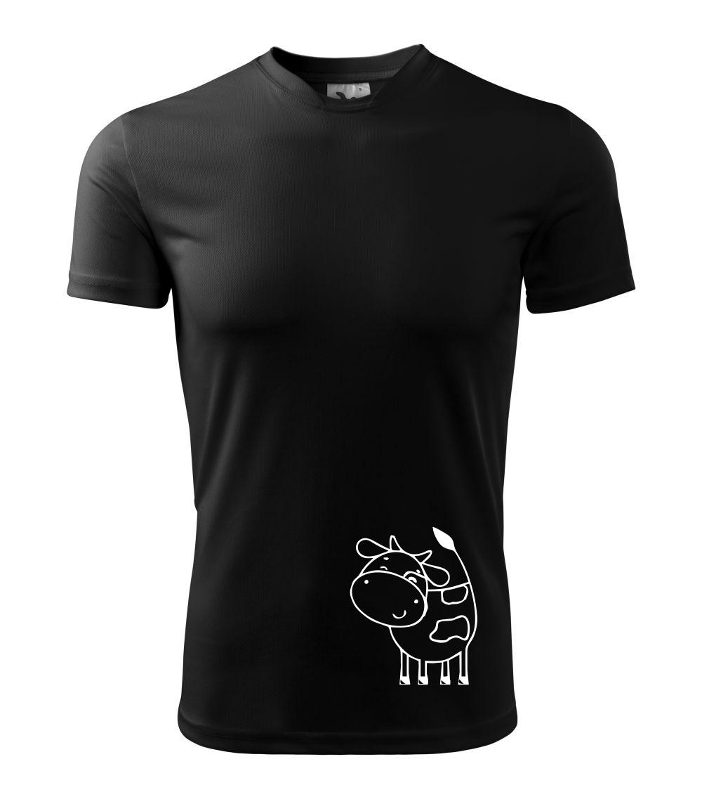 Krava veselá - Detské tričko fantasy športové tričko
