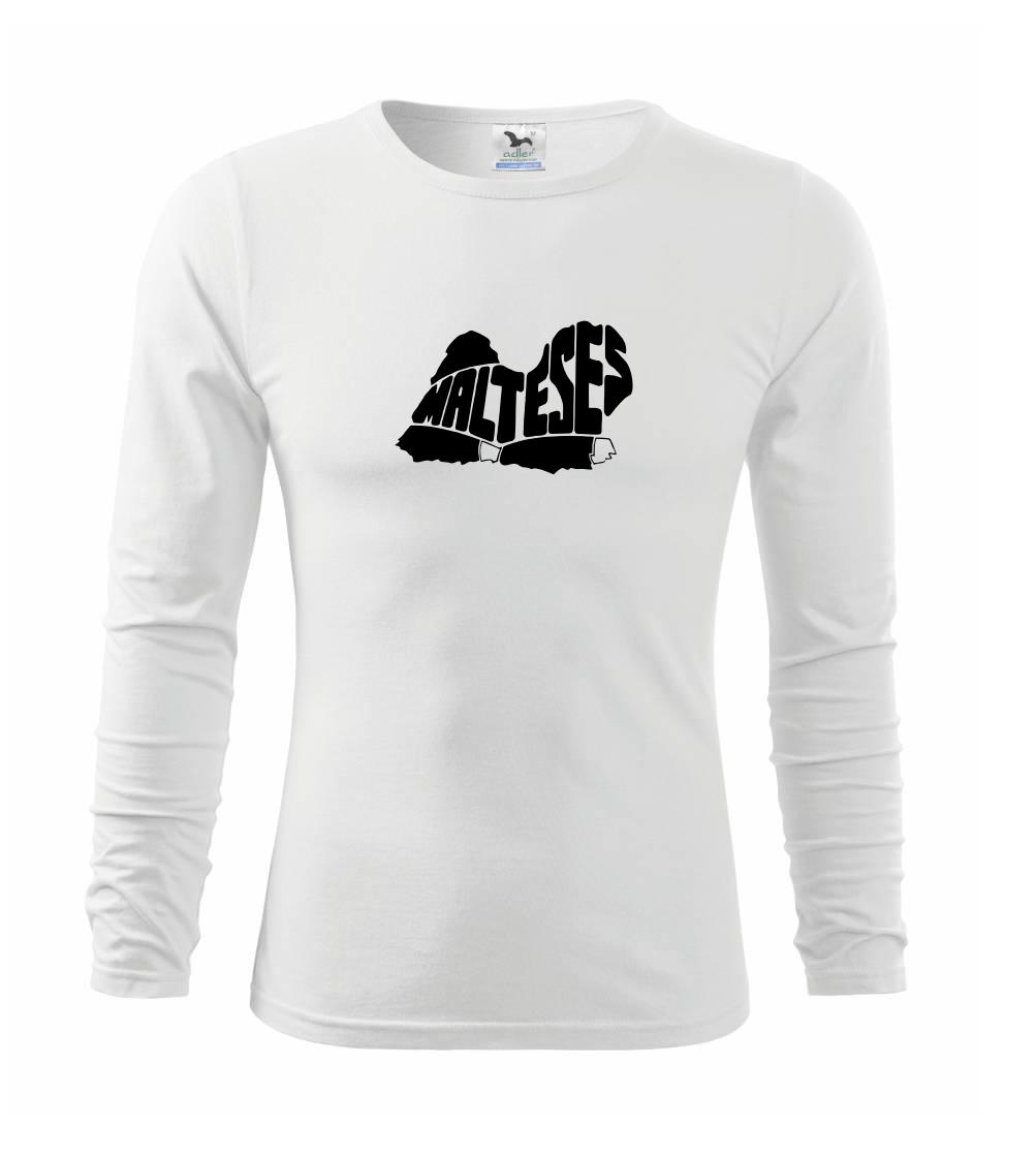 Maltézsky psík - Tričko detské Long Sleeve