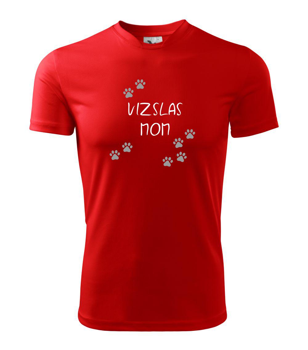 Vizslas mom (Maďarský stavač krátkosrstý) (Reflexné labky) - Detské tričko fantasy športové tričko