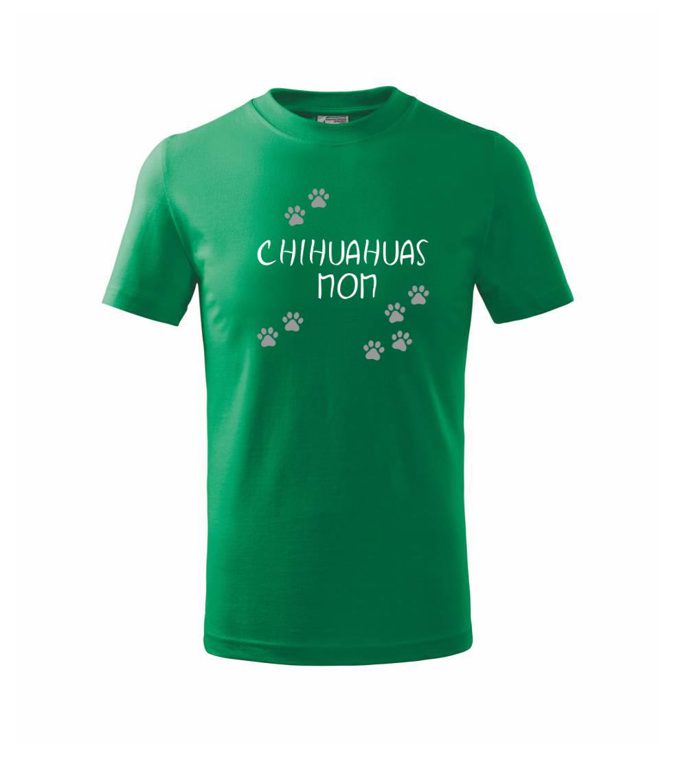 (Čivava) Chihuahuas mom (Reflexné labky) (Reflexné labky) - Tričko detské basic