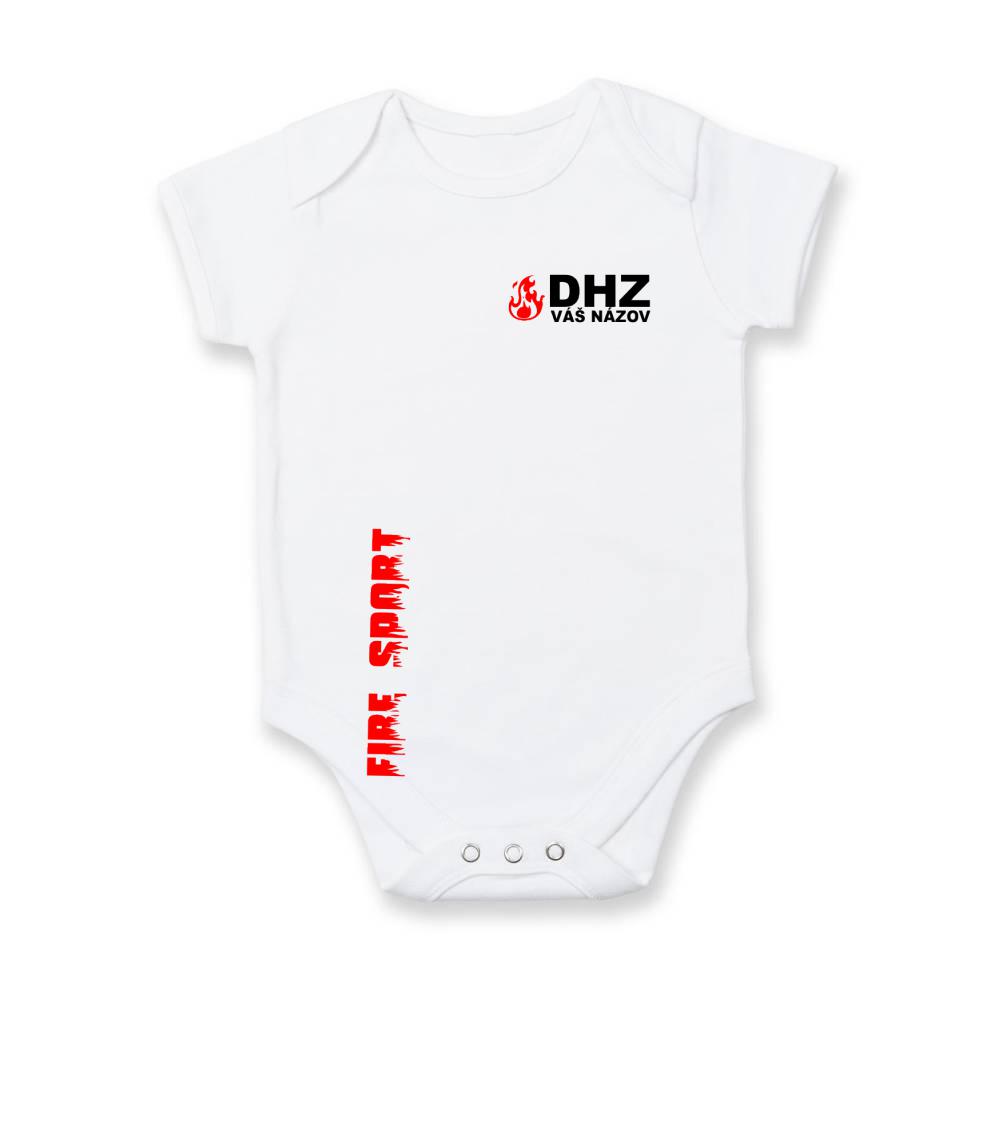DHZ (oheň, firesport, názov sboru - vlastný nápis) - Dojčenské body