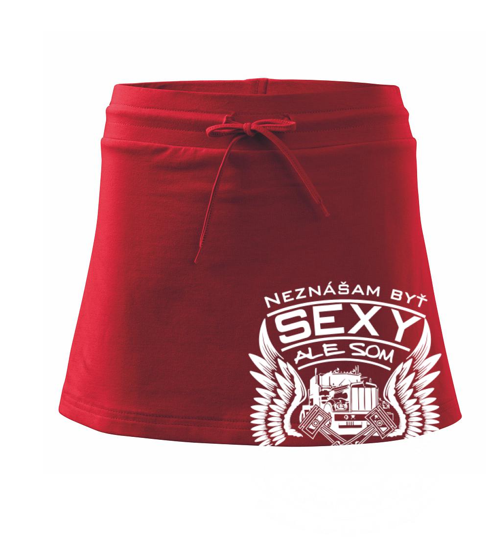 Neznášam byť sexy - kamioňák - Športová sukne - two in one