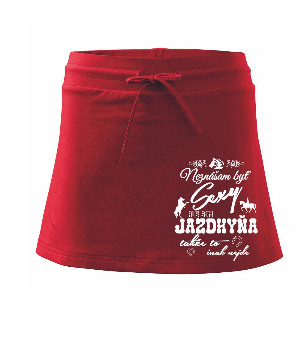 Neznášam byť sexy - Jazdkyňa - Športová sukne - two in one