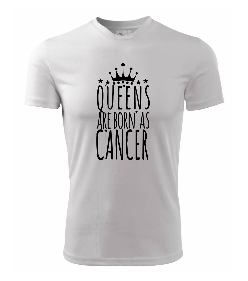 Queens are born as Cancer - Rak - Detské tričko fantasy športové tričko