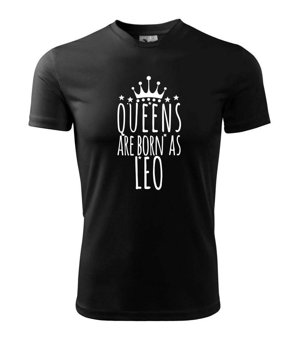 Queens are born as Leo - Lev - Detské tričko fantasy športové tričko
