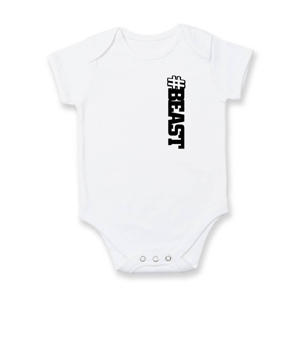 Beast hashtag - Dojčenské body