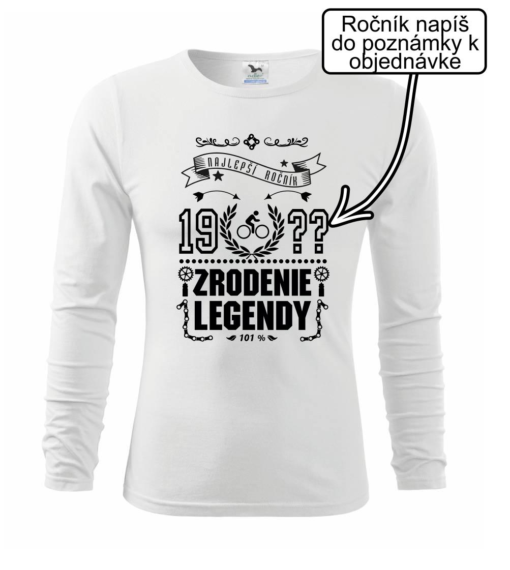 Zrodenie legendy - pre cyklistu - Tričko detské Long Sleeve