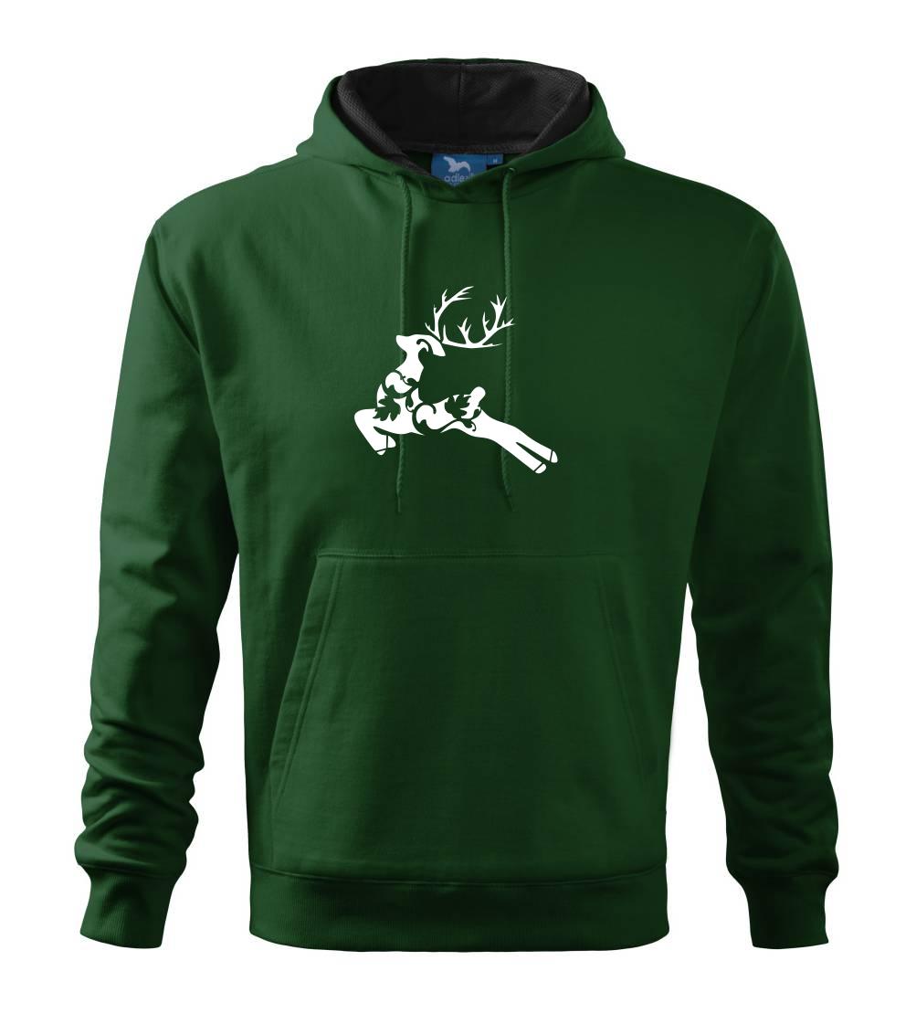 Jelenica z listov - Mikina s kapucňou hooded sweater