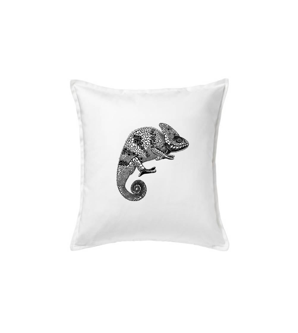 Chameleon kresba - Vankúš 50x50