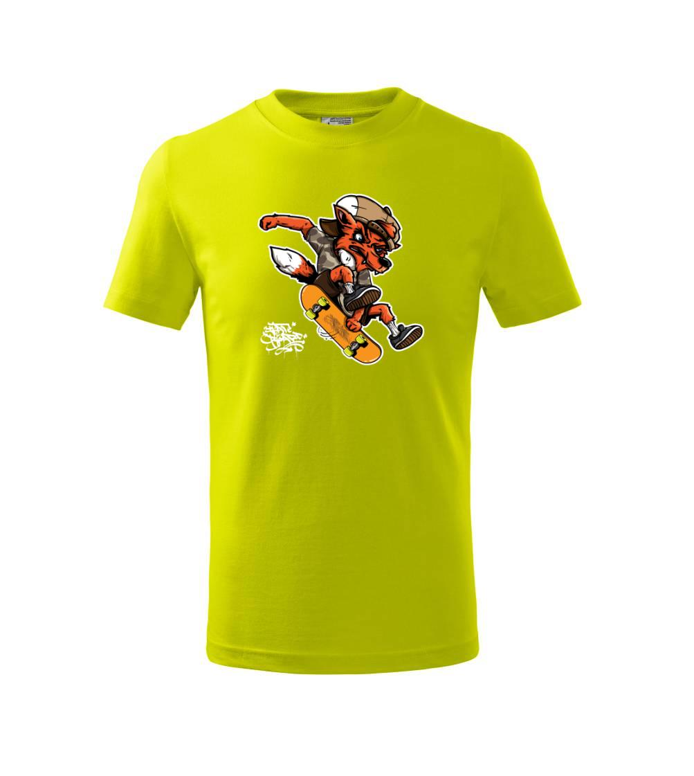 Skate crazy fox - Tričko detské basic