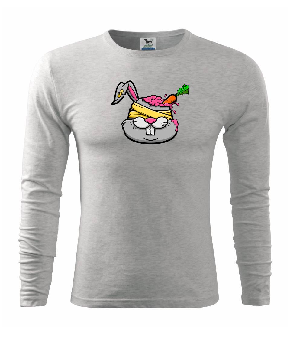 Zombie králik - Tričko s dlhým rukávom FIT-T long sleeve