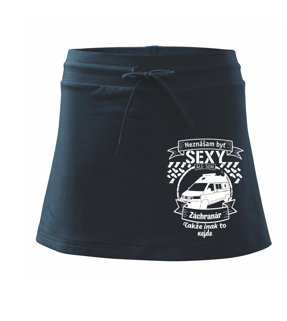 Neznášam byť sexy - záchranár - Športová sukne - two in one