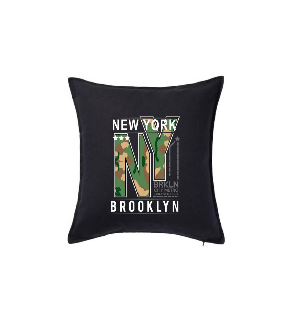 New York Brooklyn - maskáč - Vankúš 50x50