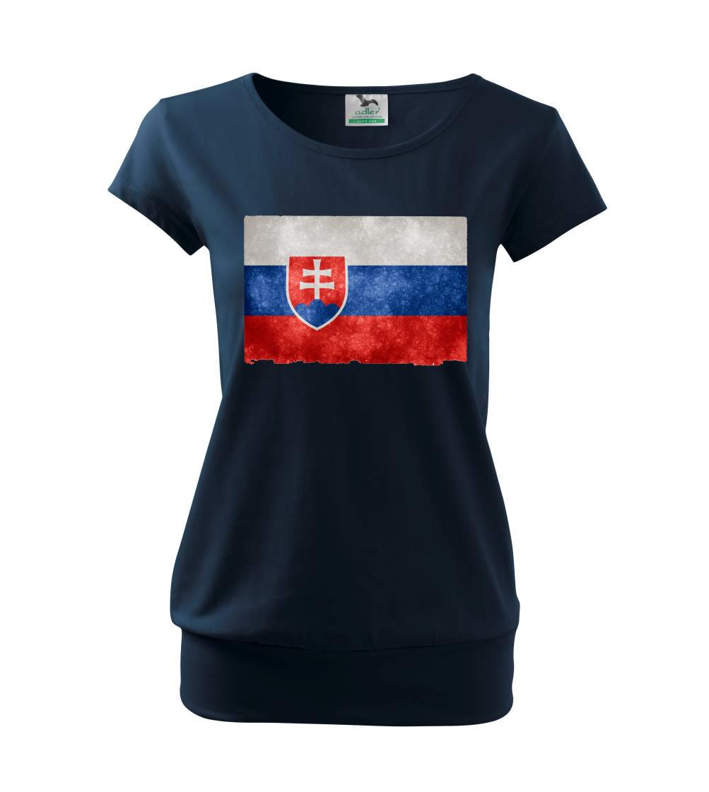 Slovenská vlajka stará - Voľné tričko city