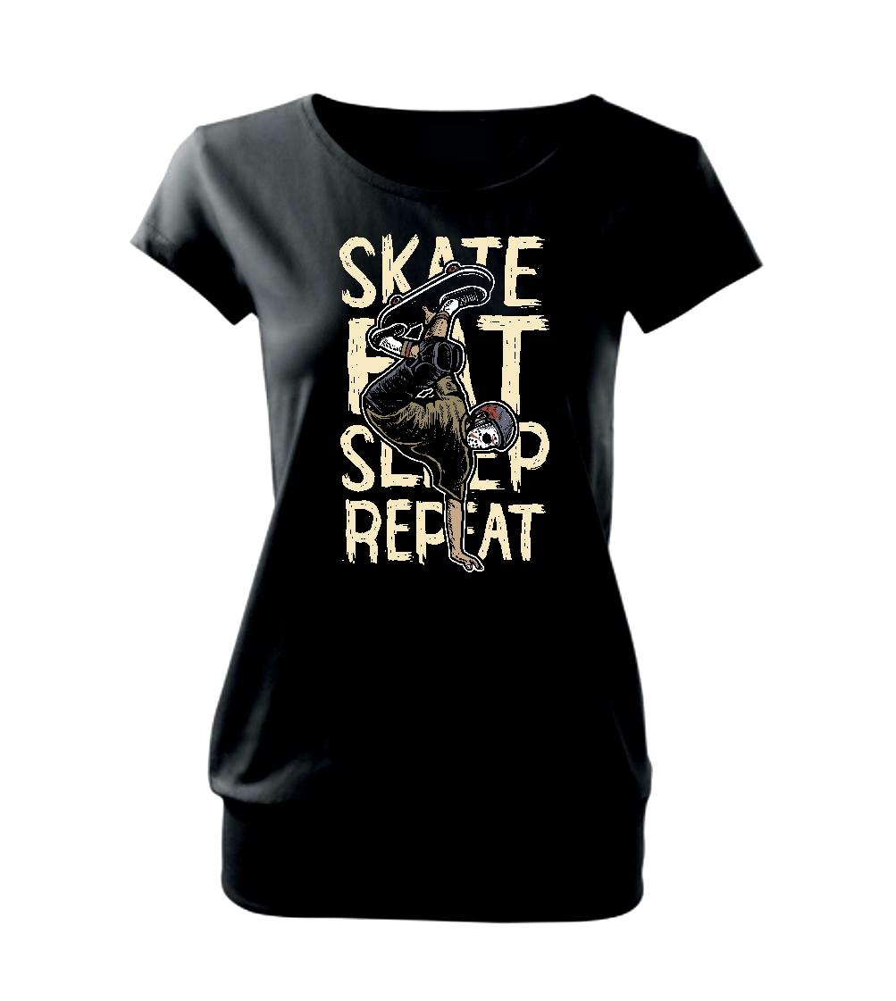 Skate Eat Sleep Repeat - Voľné tričko city