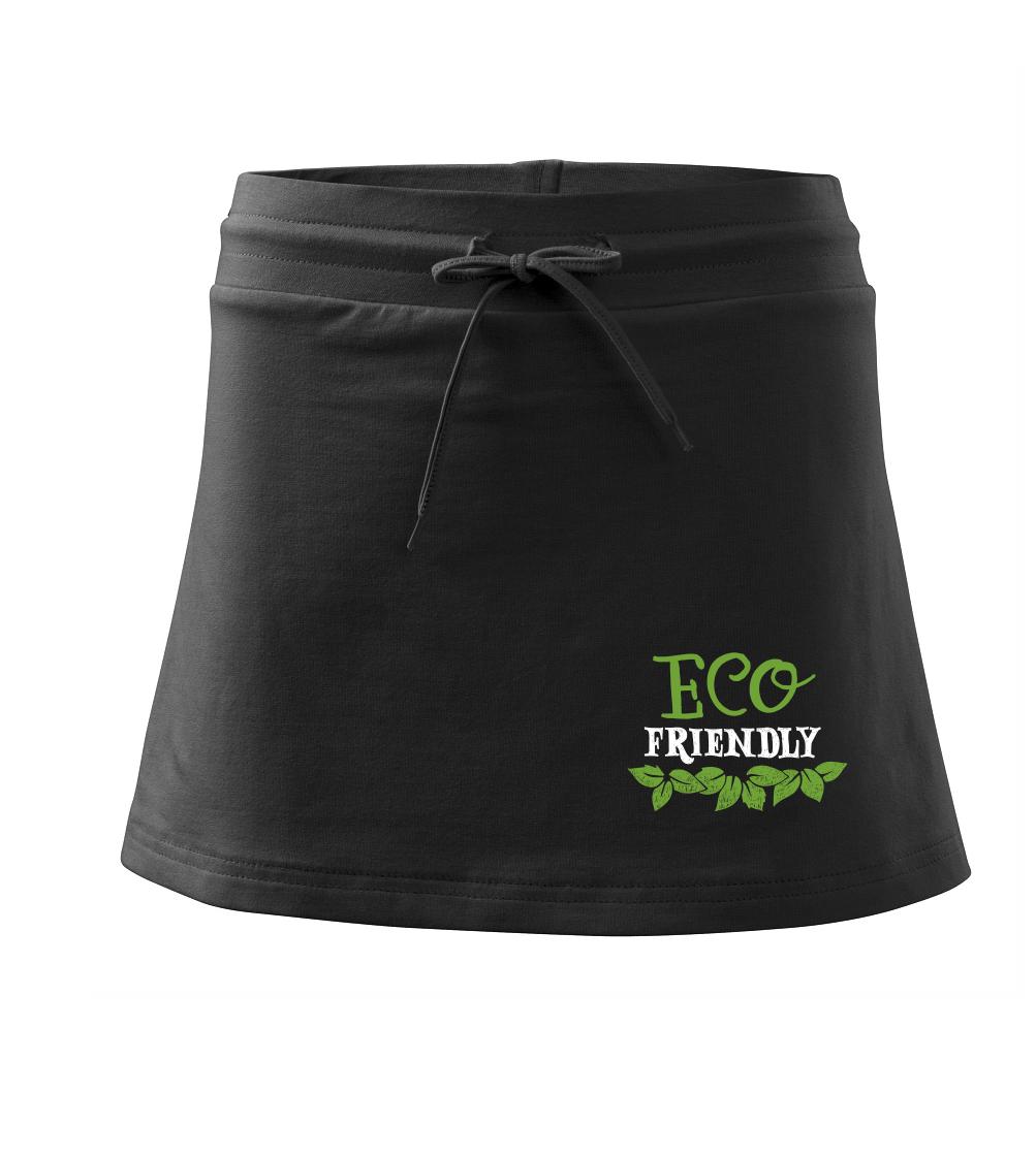 Eco friendly - lístočky - Športová sukne - two in one