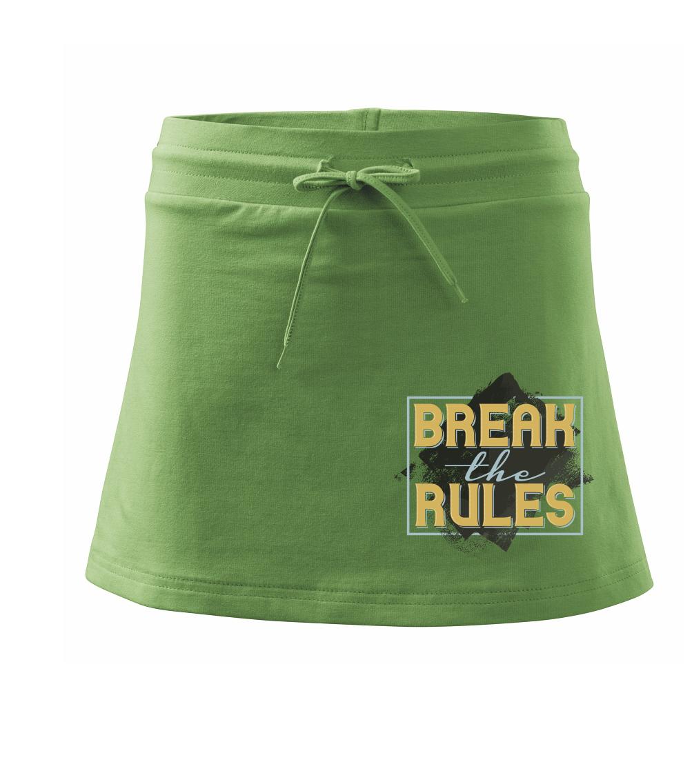 Break the rules - Športová sukne - two in one