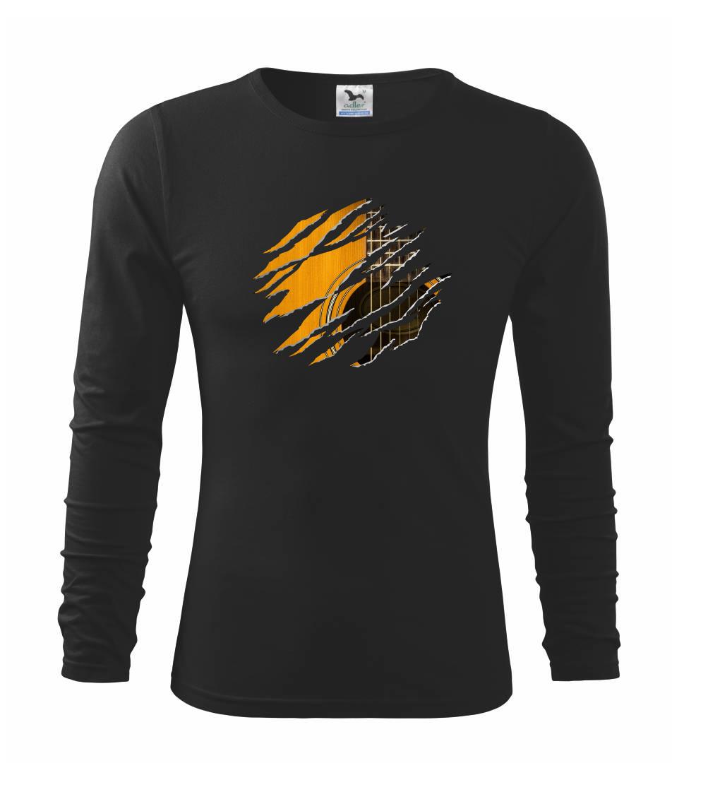 Roztrhnuté triko - gitara klasická - Tričko detské Long Sleeve