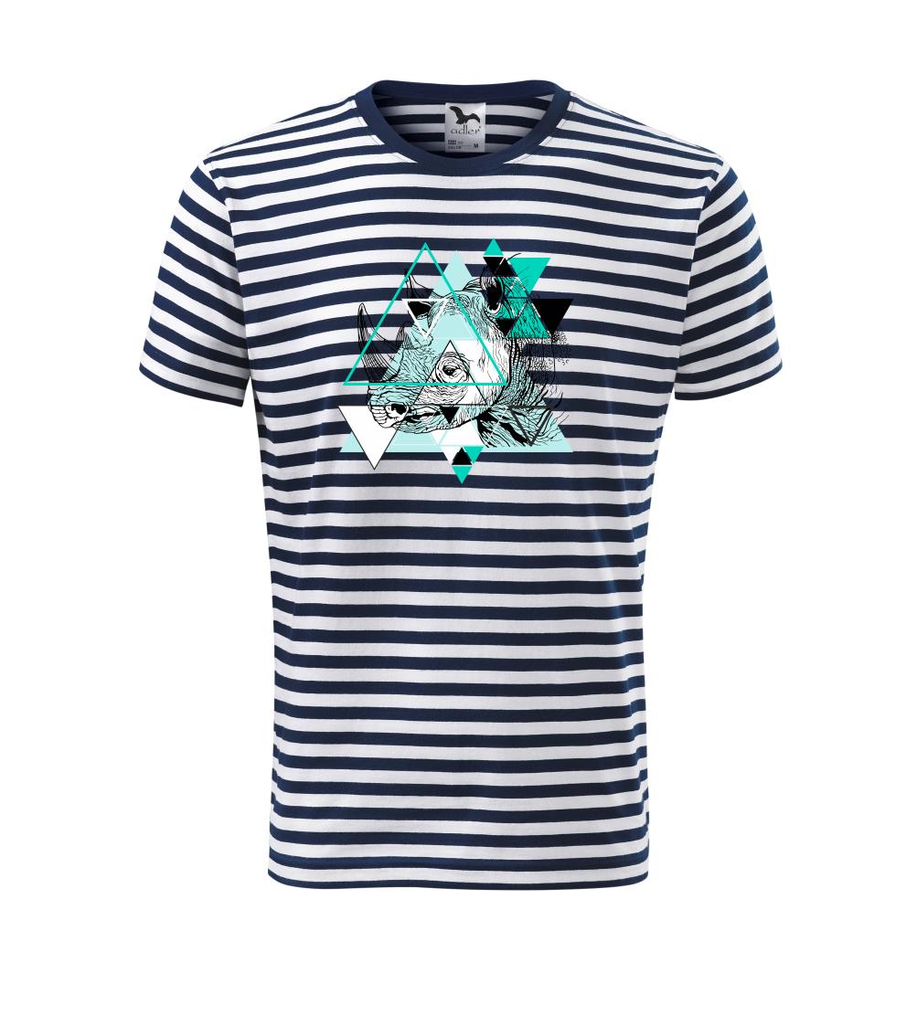 Biely nosorožec - Unisex tričko na vodu