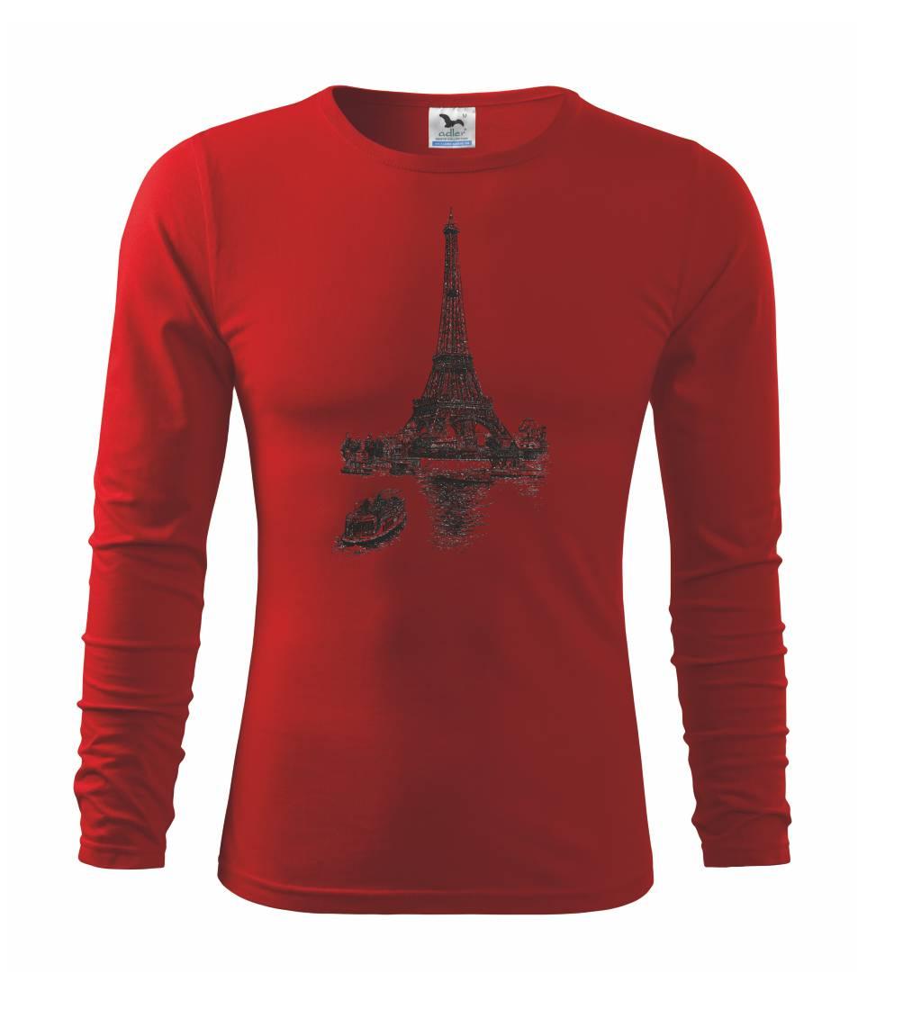 Eiffelovka s loďkou - Tričko detské Long Sleeve