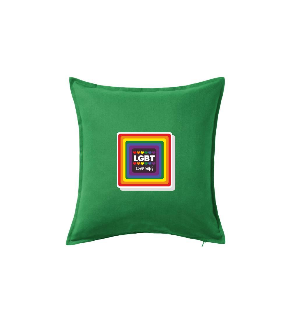 Love wins štvorec - Vankúš 50x50