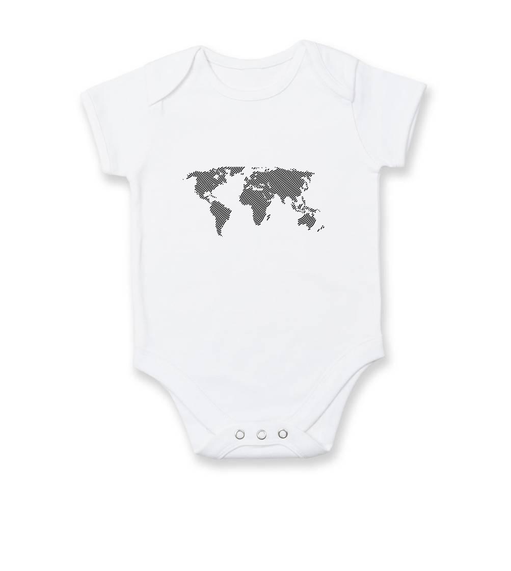 Mapa sveta odtlačok - Dojčenské body
