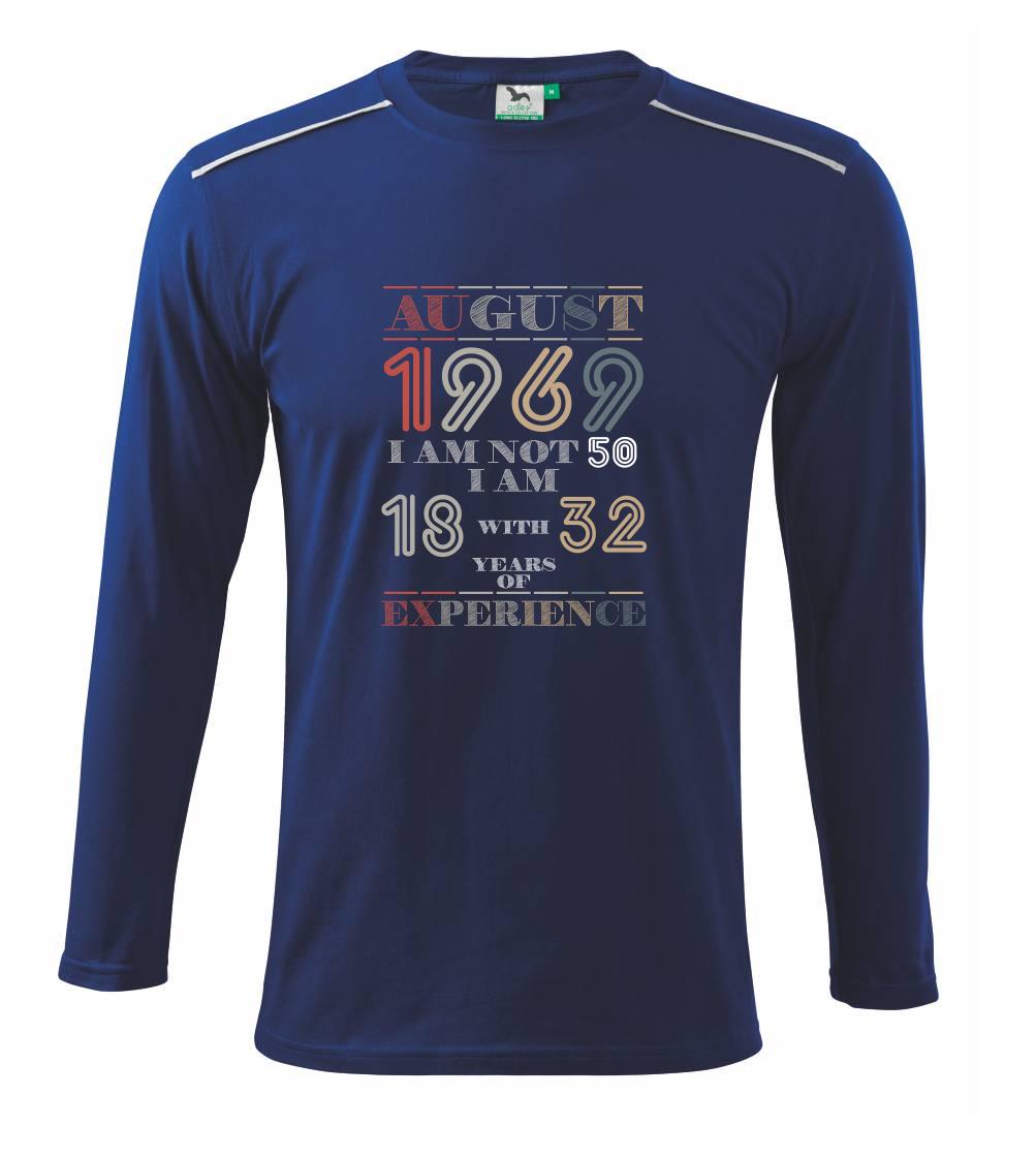 Narodeniny experience 1969 august - Tričko s dlhým rukávom Long Sleeve