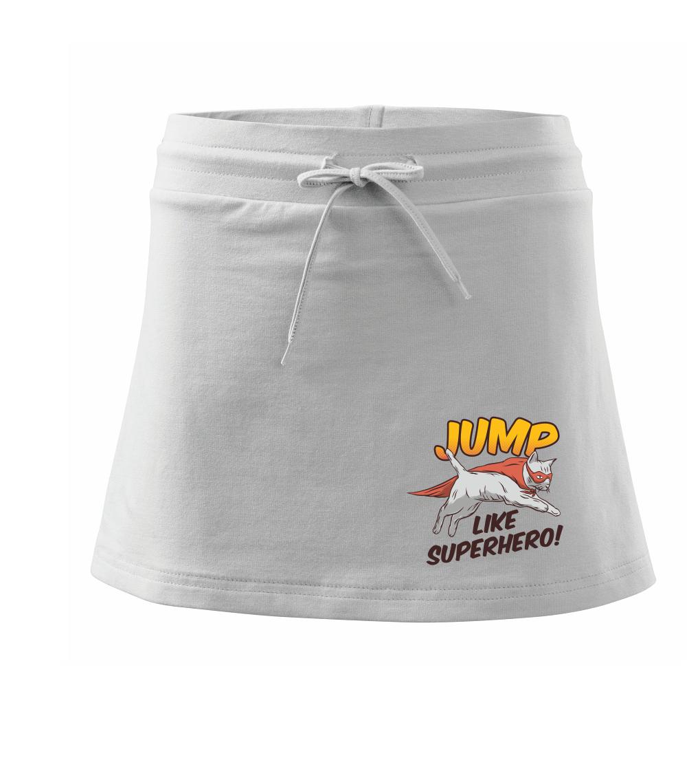 Mačka Jump like Superhero - Športová sukne - two in one