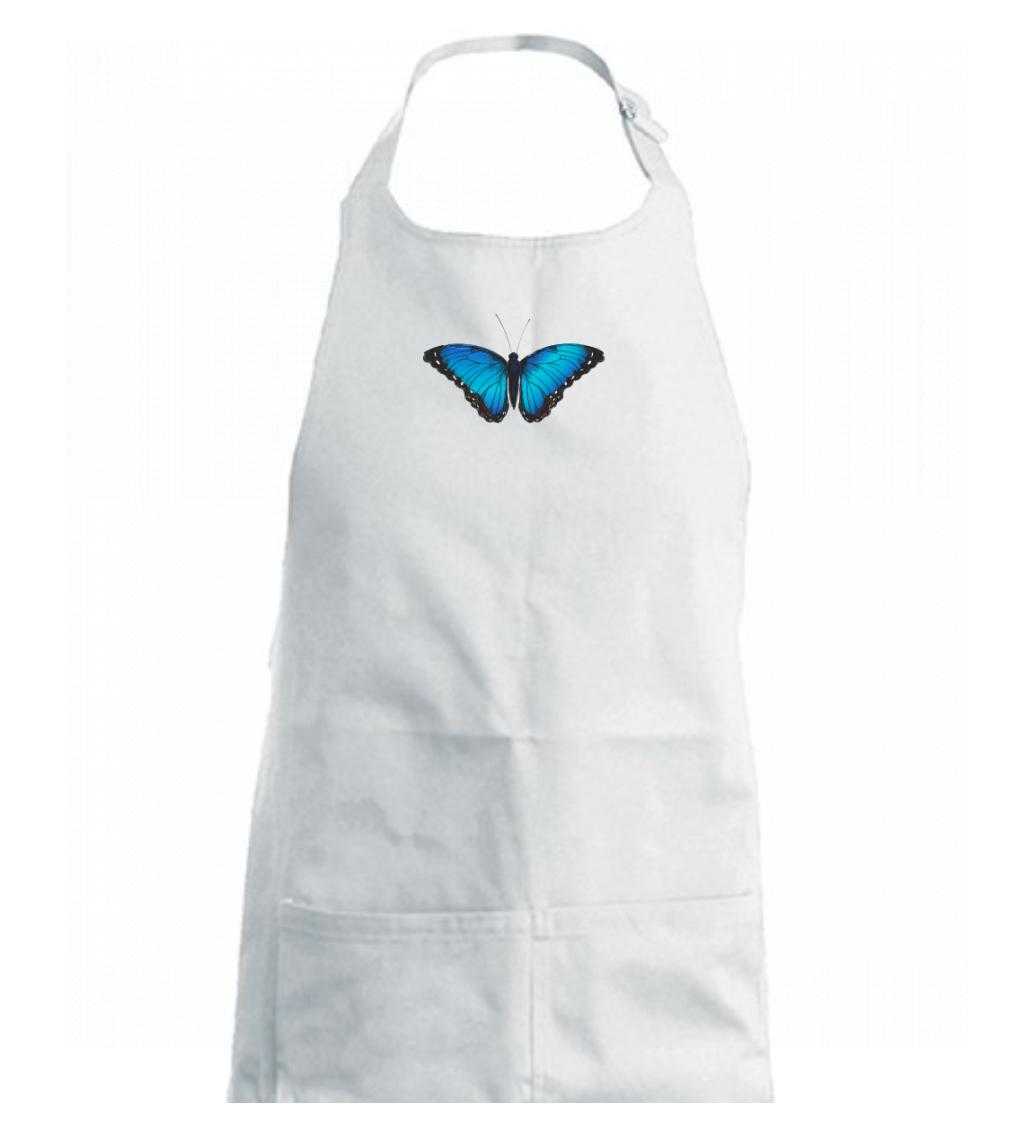 Motýľ Babôčka Morpho Peleides - Detská zástera na varenie