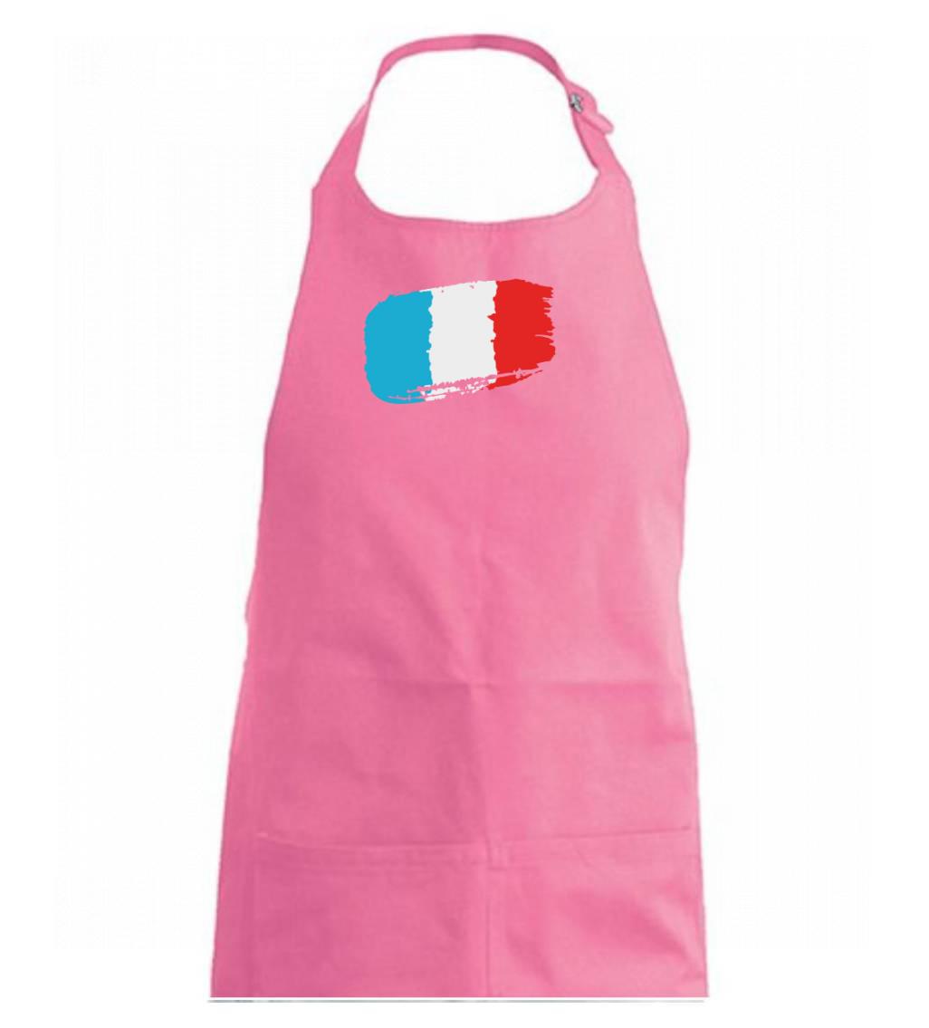 Francúzsko vlajka - Zástěra na vaření  