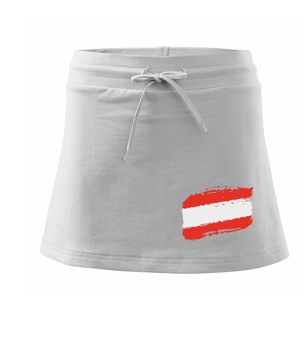 Rakúsko vlajka - Športová sukne - two in one