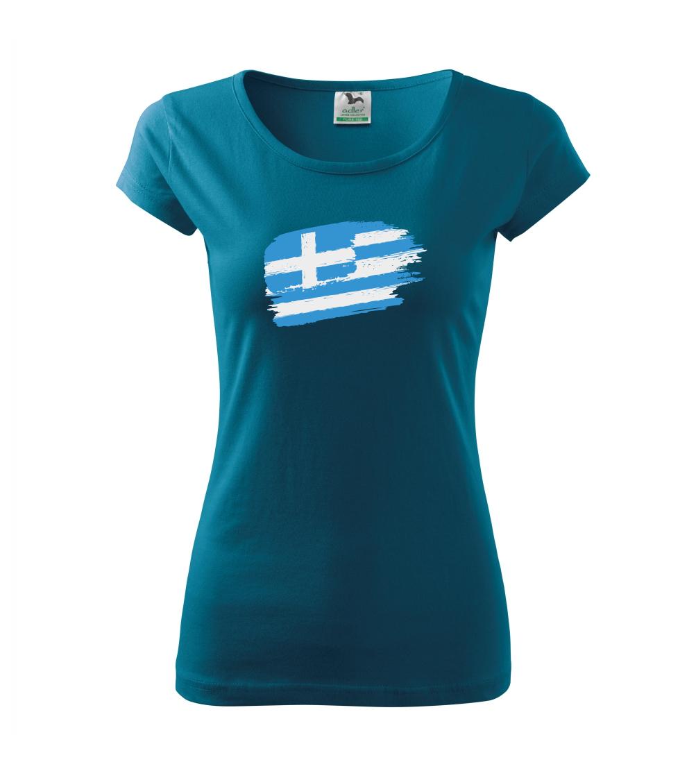 Grécko vlajka - Pure dámske tričko