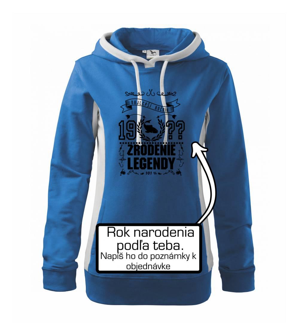 Zrodenie legendy - pre rybárov - Mikina dámska Kangaroo s kapucňou
