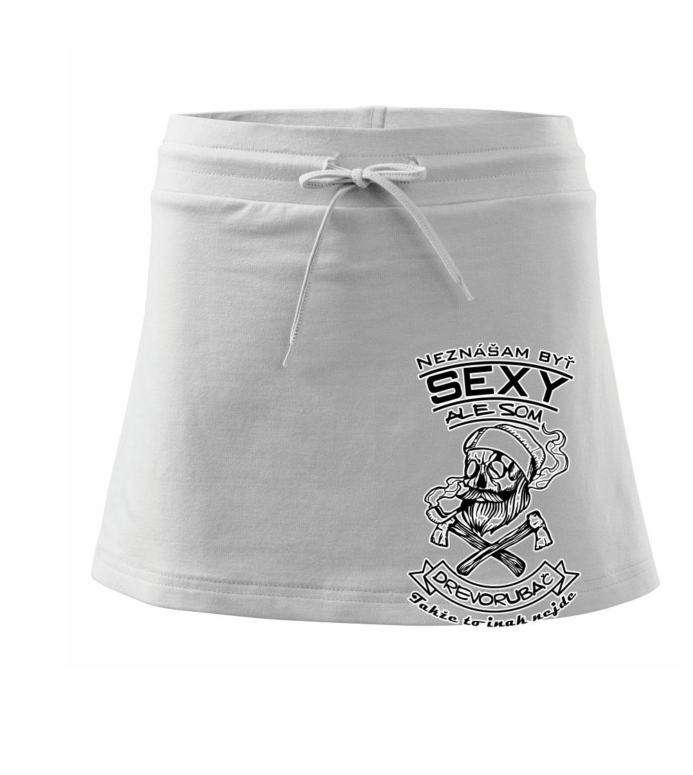 Neznášam byť sexy - drevorubač - Športová sukne - two in one