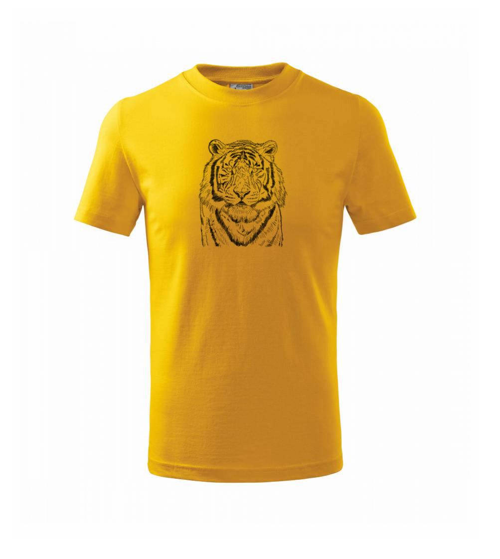 Tiger skica - Tričko detské basic