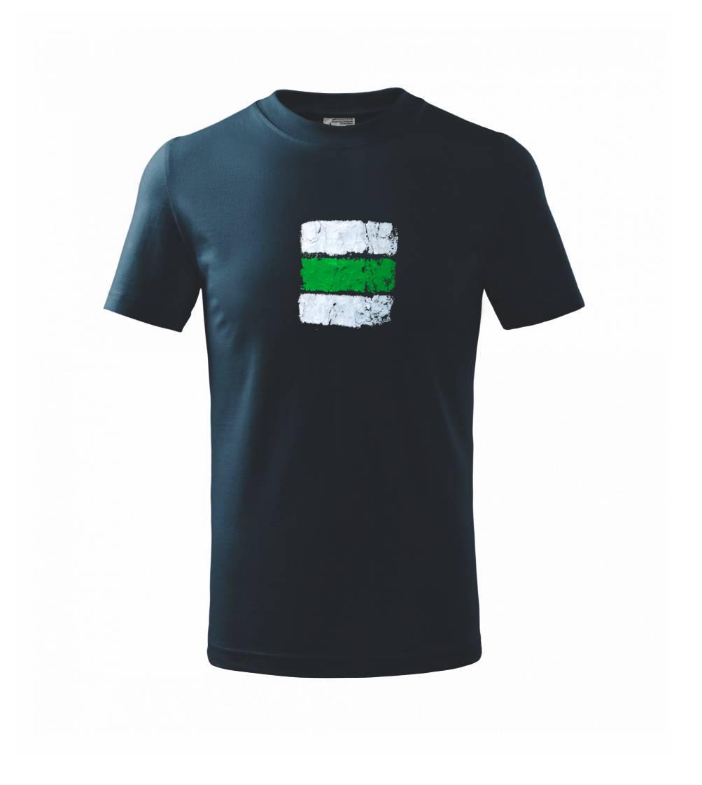 Turistická značka - zelená - Tričko detské basic
