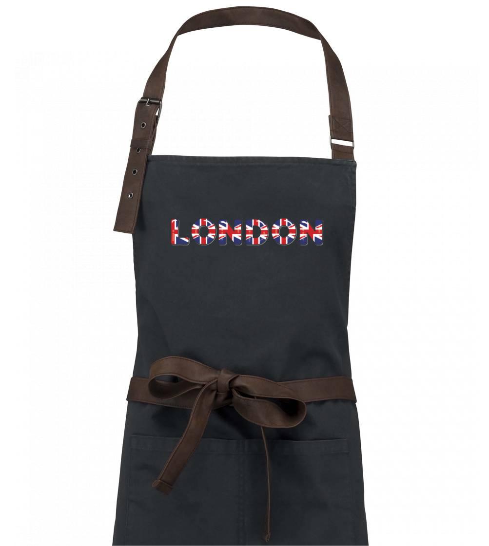 Napis London vlajka - Zástera Vintage