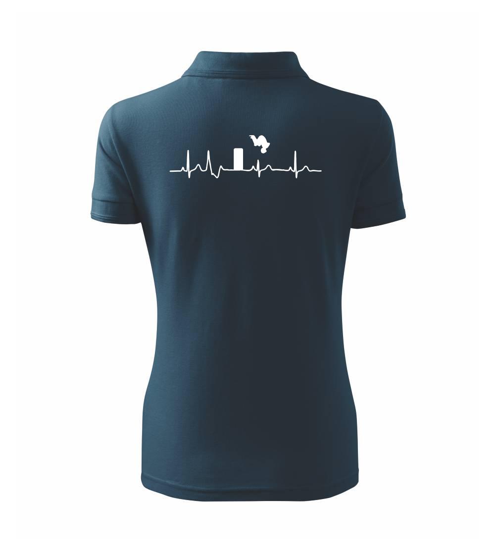 Parkour ekg - Polokošeľa dámska Pique Polo
