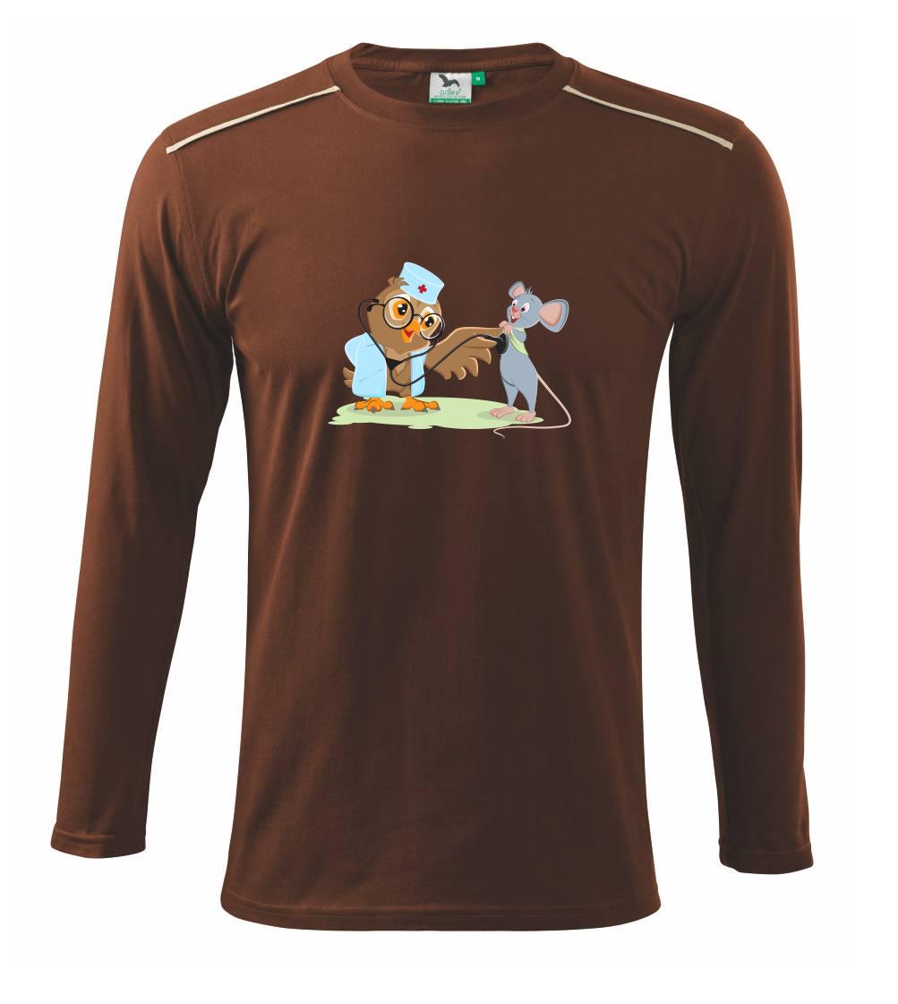 Sova veterinár - Tričko s dlhým rukávom Long Sleeve