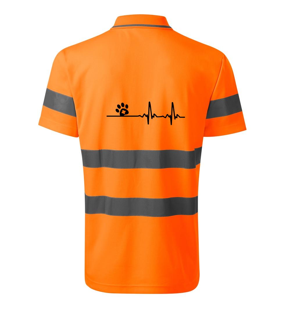 Veterinár EKG - HV Runway 2V9 - Reflexné polokošeľa