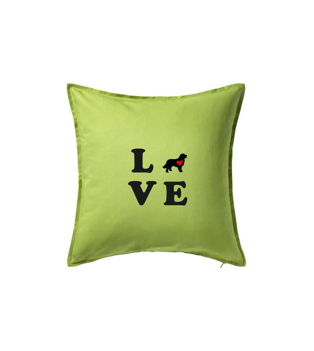Bernský salašnícky pes love - Vankúš 50x50