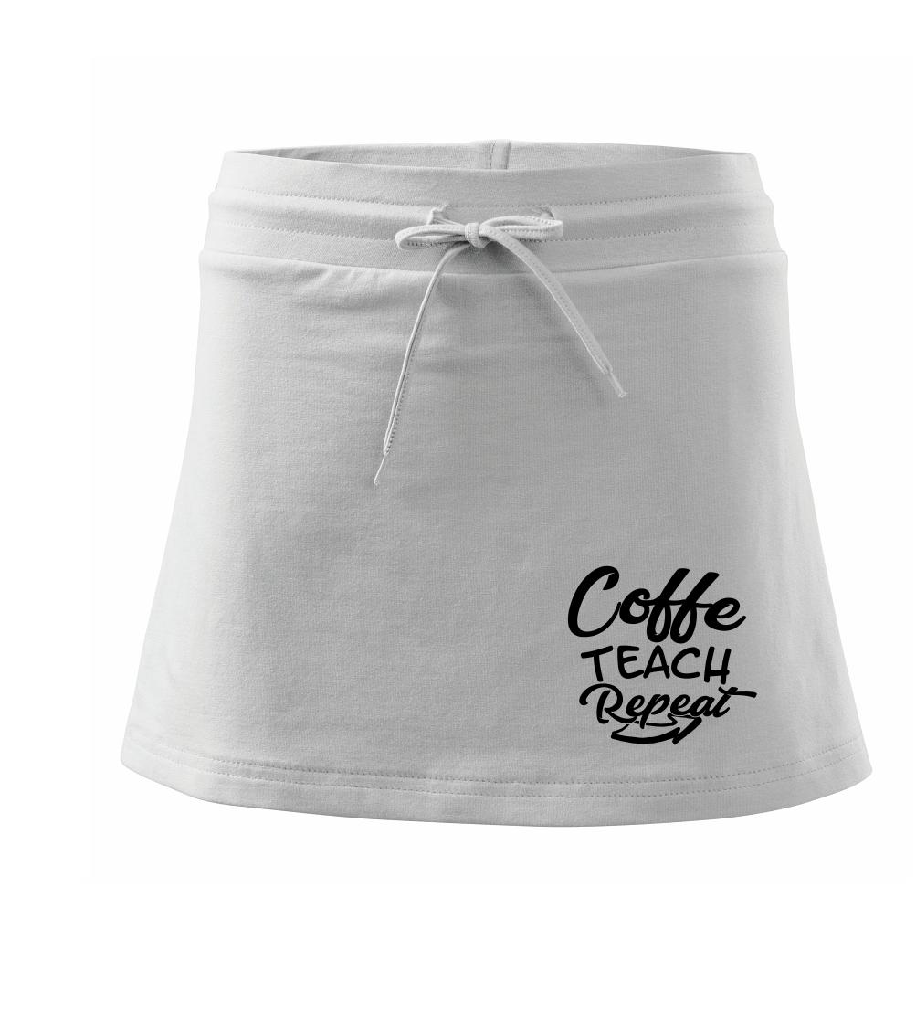 Coffe teach repeat - Športová sukne - two in one