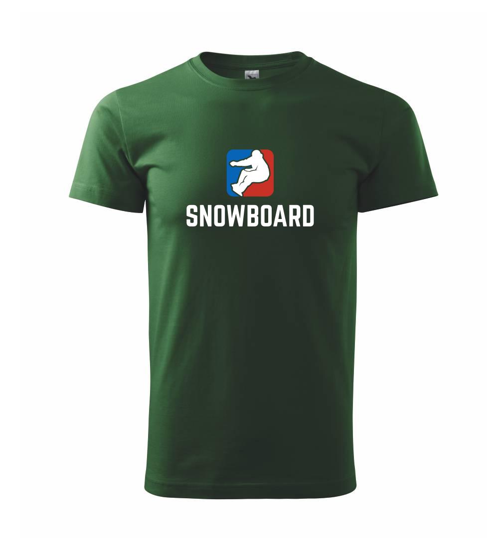 Snowboard logo - Tričko Basic Extra veľké