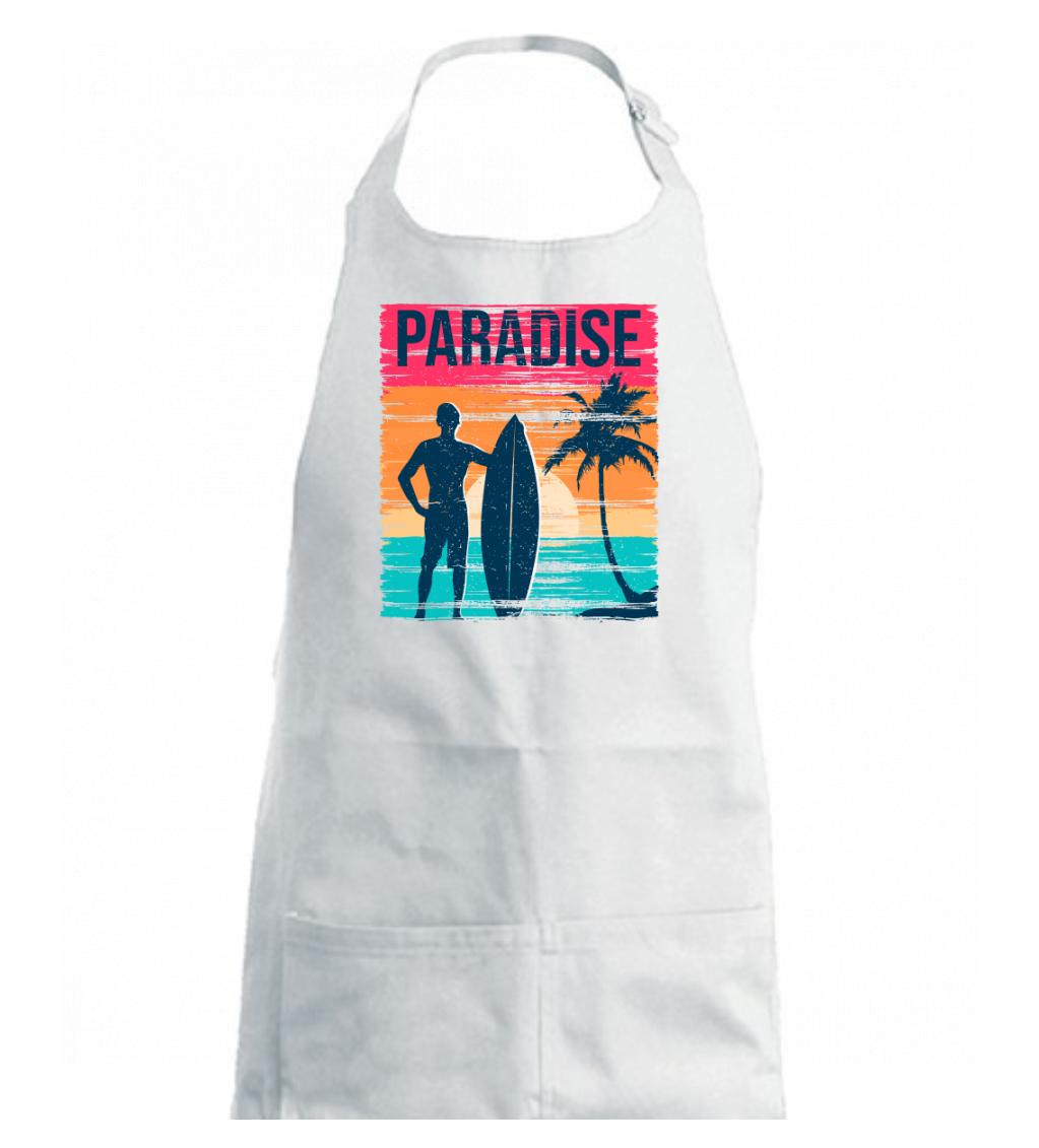 Paradise - farebný štvorec - Detská zástera na varenie