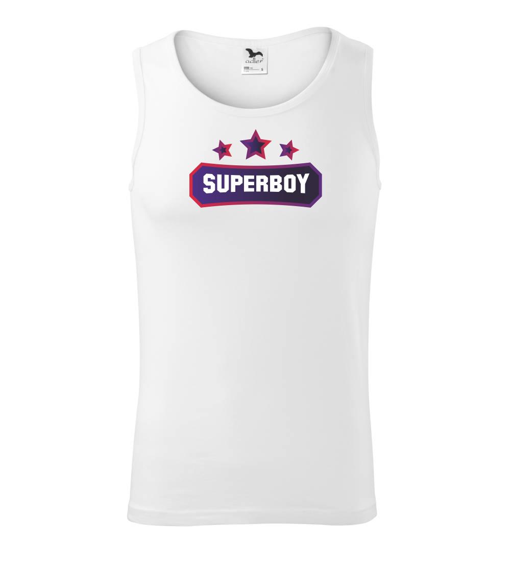 Superboy  - nápis farebný - Tielko pánske Core