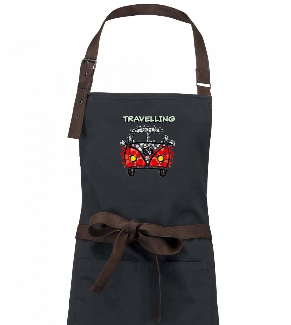 Traveling kreslené auto (lulu_art)  - Zástera Vintage