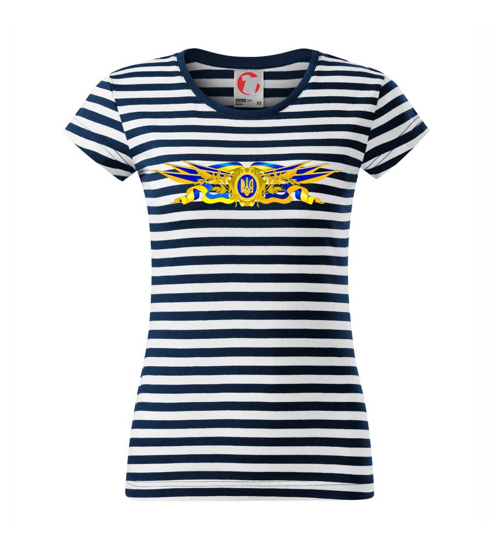 Ukrajina štátny symbol - Sailor dámske tričko